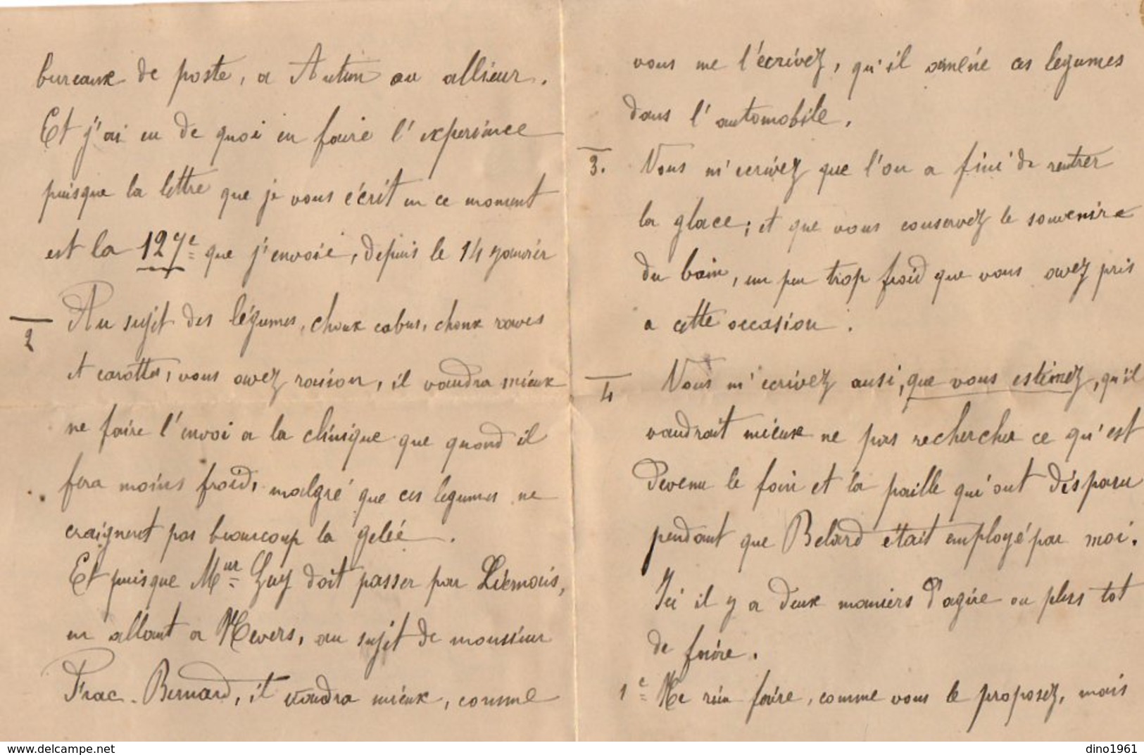 VP12.792 - 1919 -  5 Lettres De Mr E. BALLIVET De REGLOIX ( Propriétaire Du Château De LIERNAIS ) à DIJON - Manuscrits