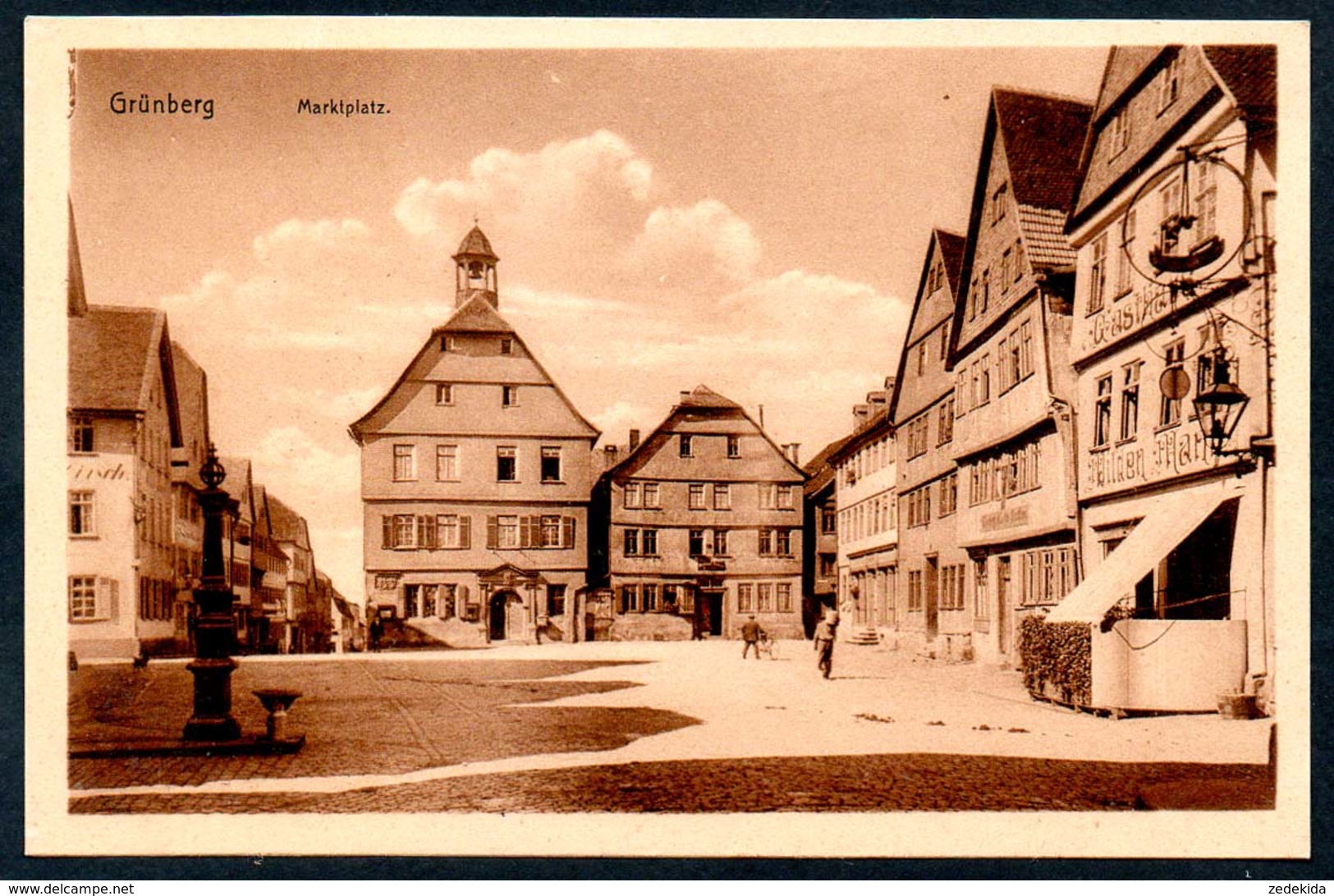 B5567 - Grünberg - Markt - W. Seim - Gruenberg