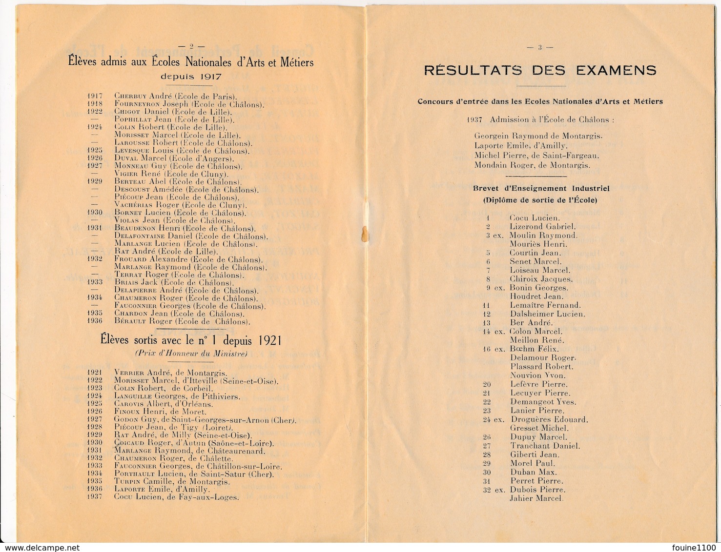 Revue école Pratique De Commerce Et D' Industrie DURZY à MONTARGIS  Année 1937 ( Distribution Des Prix Des élèves ) - Programmes