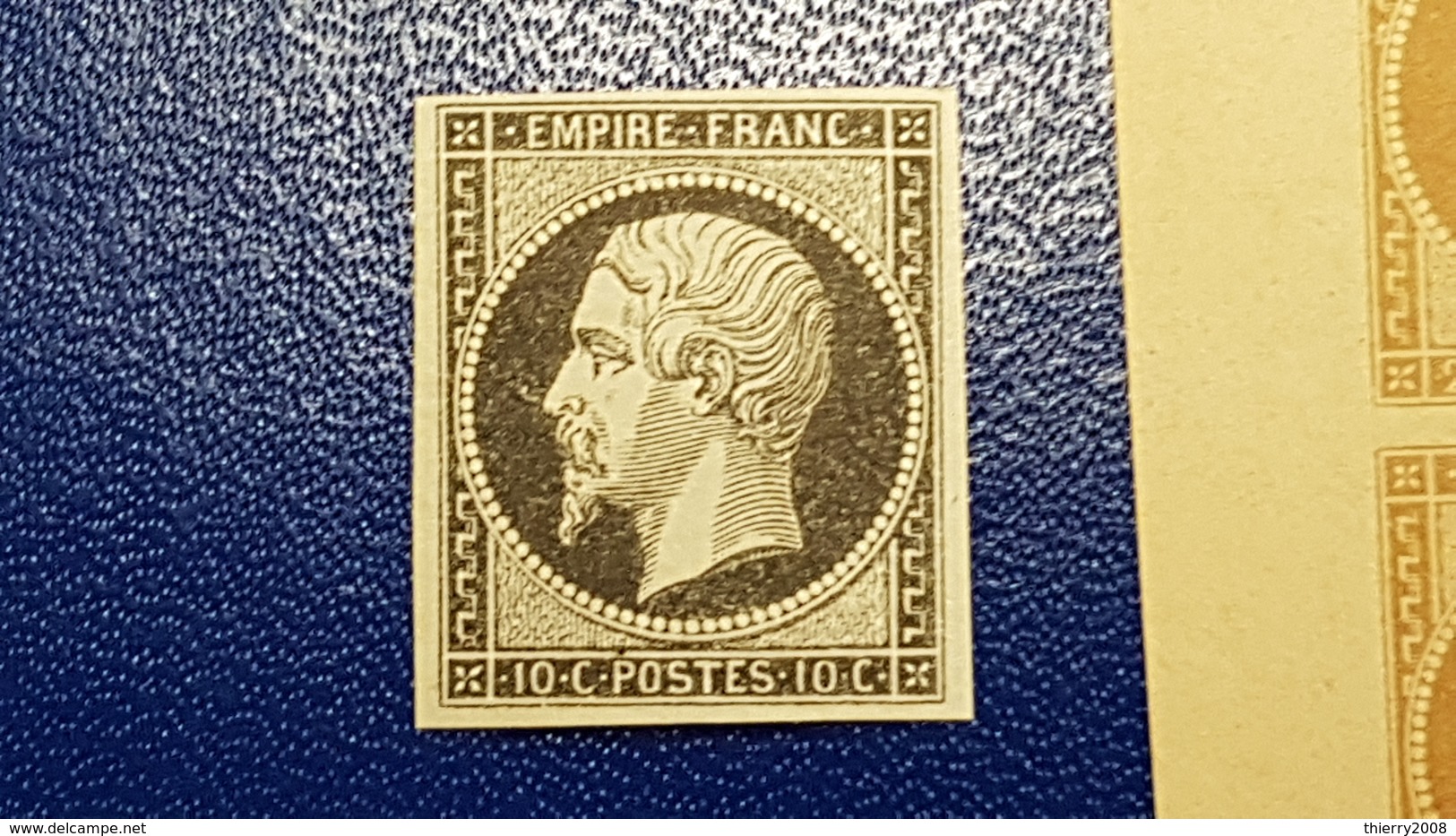 Napoléon III  "Essai N° 13 & 14"  Neuf (*) En Bloc De 4 Bord De Feuille  TTB - 1853-1860 Napoléon III