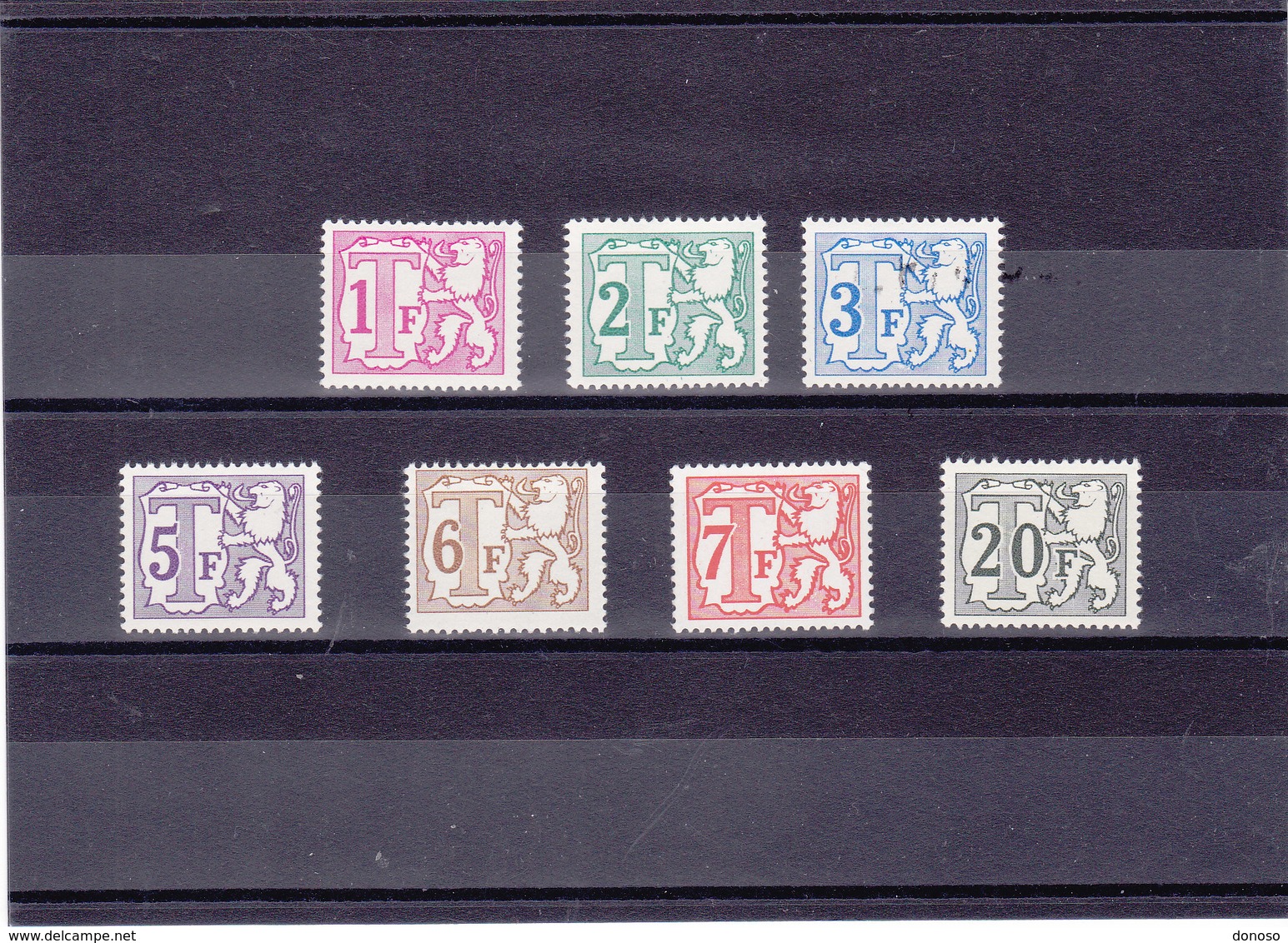 BELGIQUE 1966-1970 TAXE Yvert 66-71 NEUF** MNH - Timbres