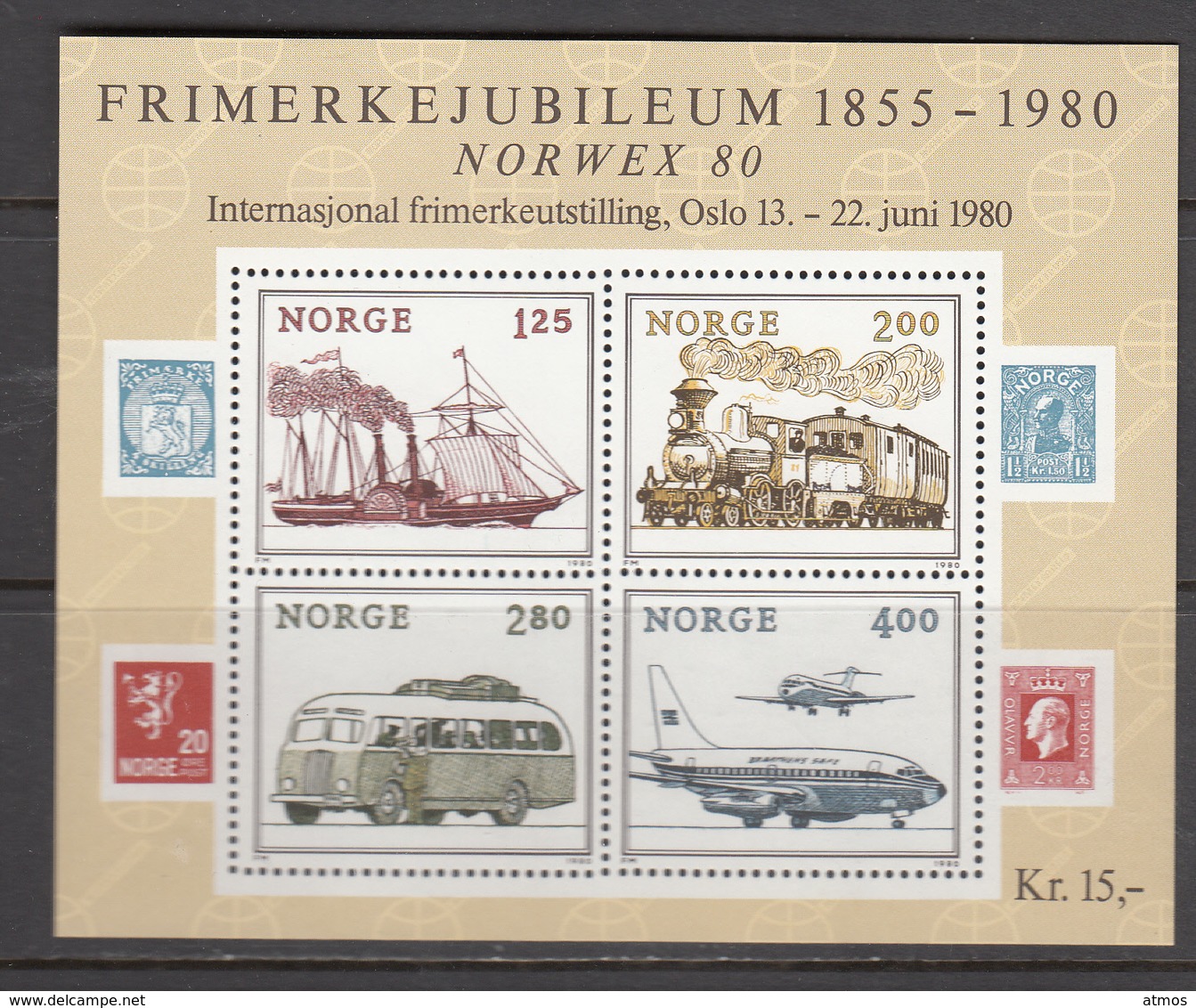 Norway MNH Michel Nr Block 3 From 1980 / Catw 4.00 EUR - Blokken & Velletjes
