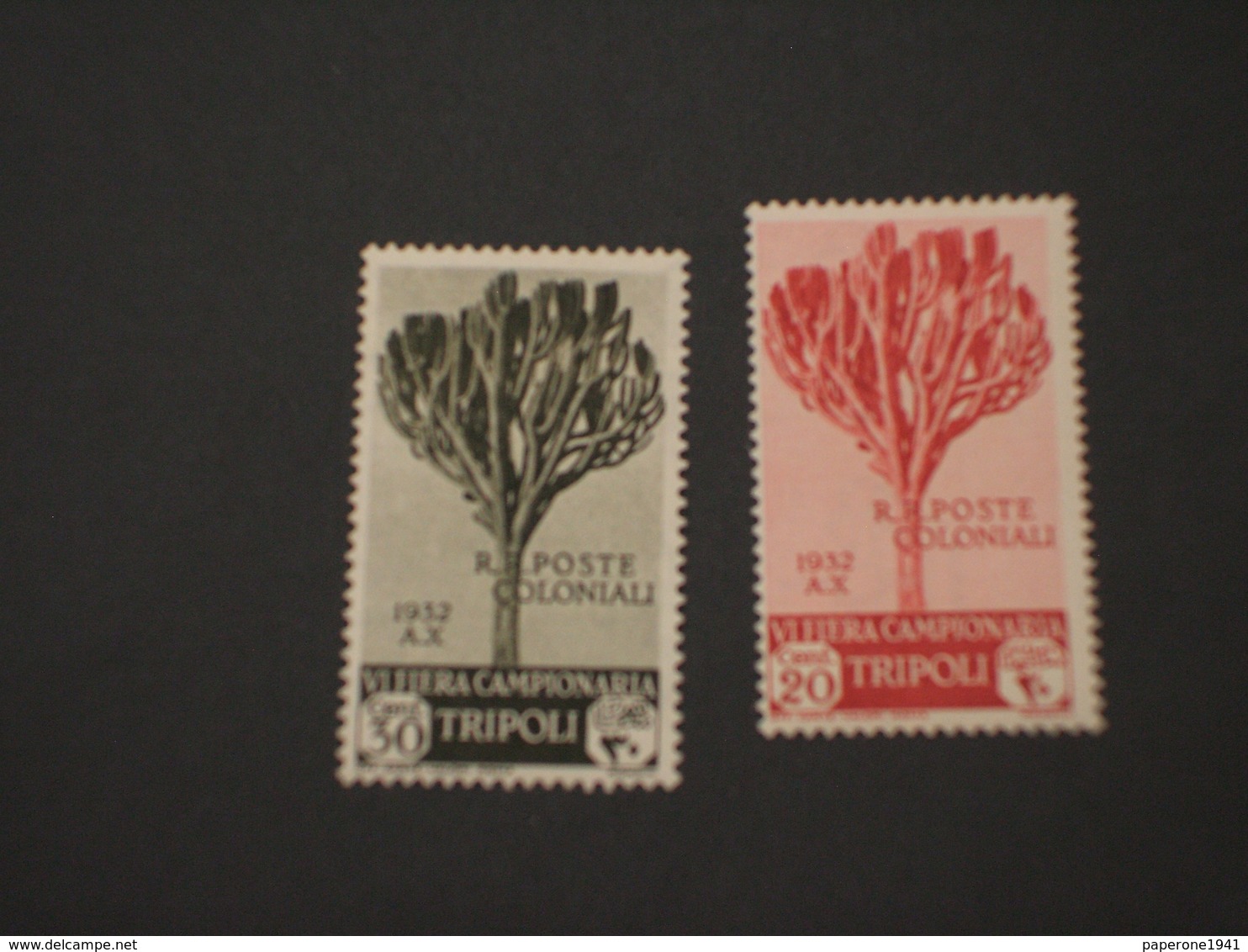 TRIPOLITANIA - 1932 VI FIERA (albero) 20 C.- 30 C. - NUOVO(+) - Tripolitania