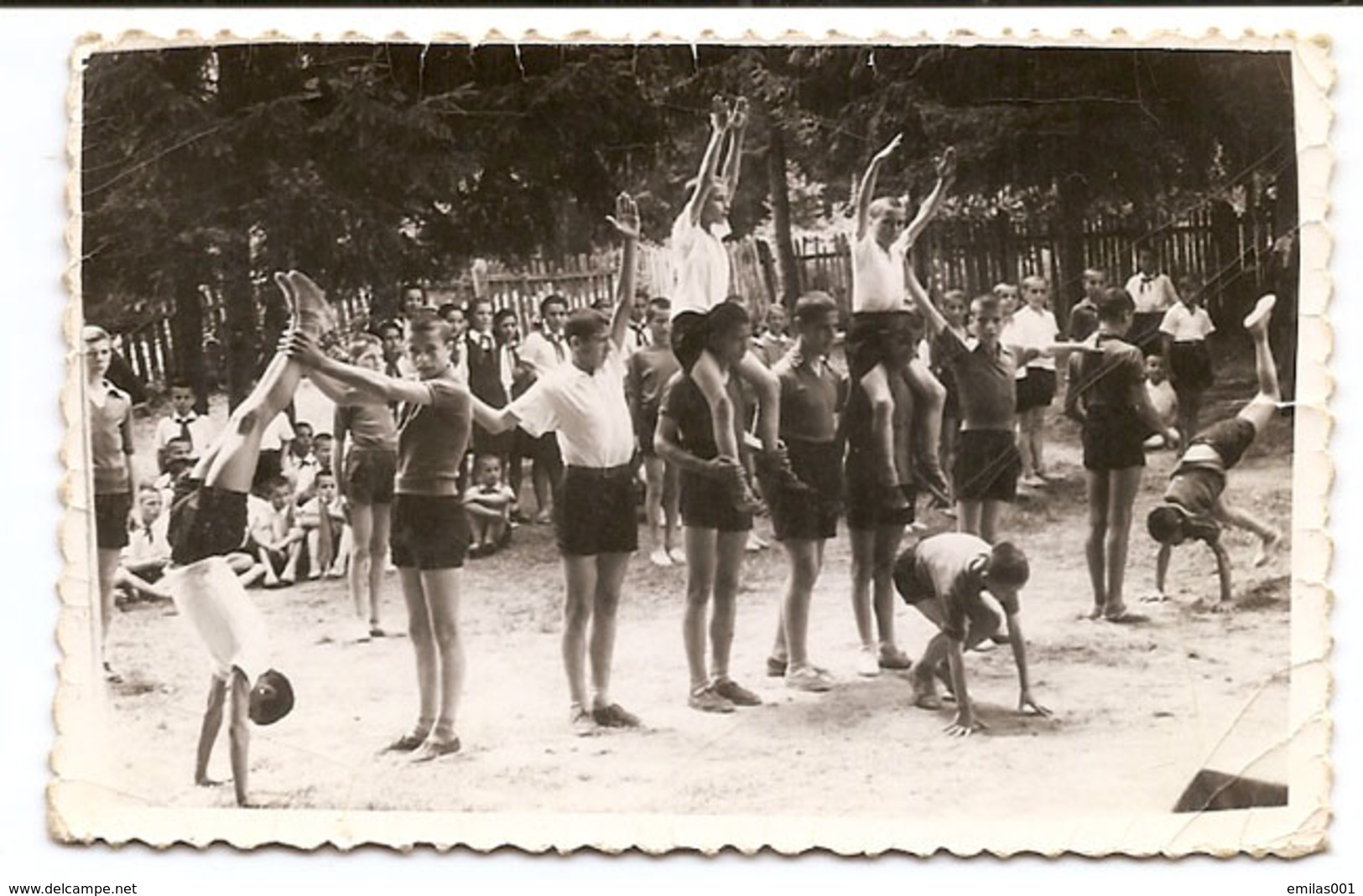 Photo Originale , Enfants Sportifs , Dim. 9.0 X 6.0 Cm - Personnes Anonymes