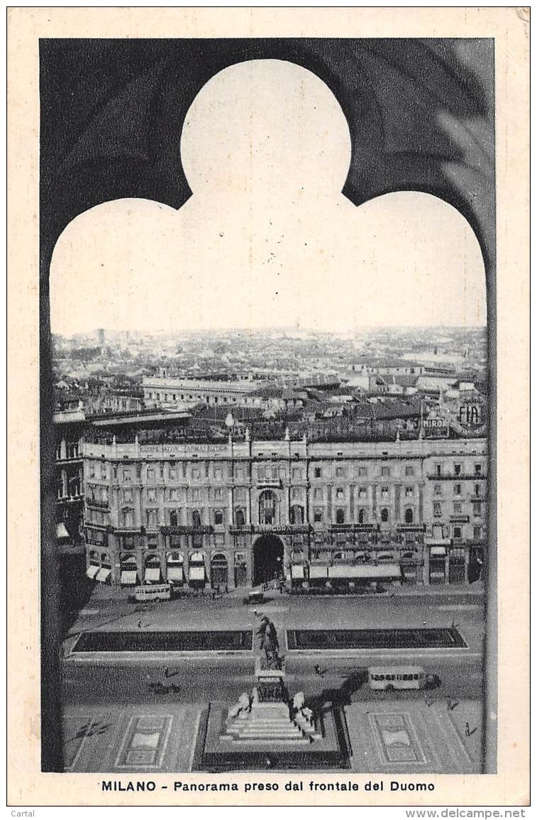 MILANO - Panorama Preso Dal Frontale Del Duomo - Milano (Milan)