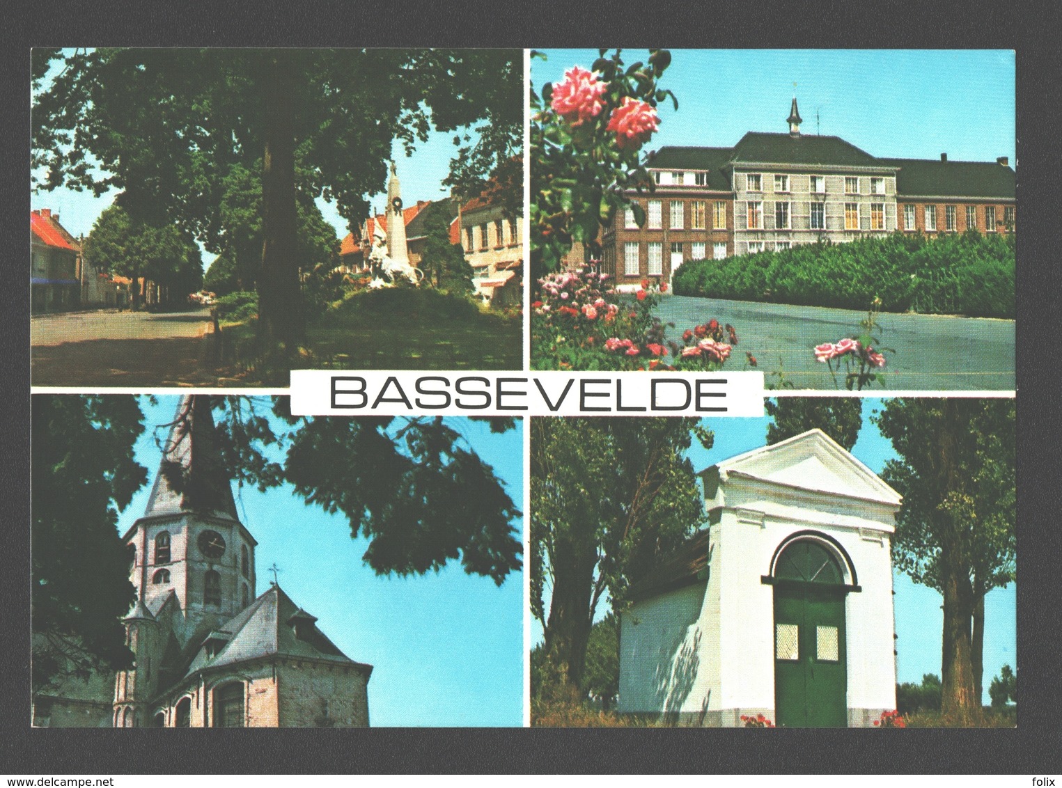 Bassevelde - Dorpstraat, Klooster Zusters Bernardinnen, ... - Multiview - Nieuwstaat - Assenede