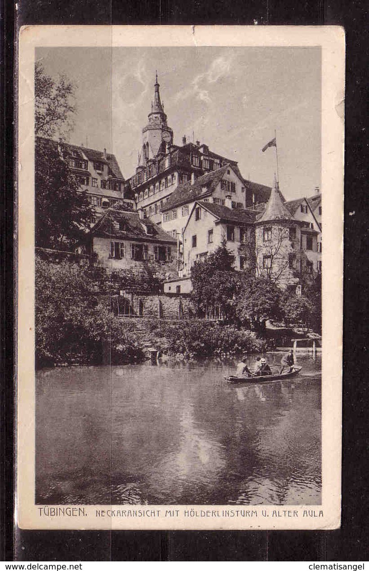 462j * TÜBINGEN * NECKARANSICHT MIT HÖLDERLINSTURM UND ALTER AULA * 1921 **!! - Tuebingen