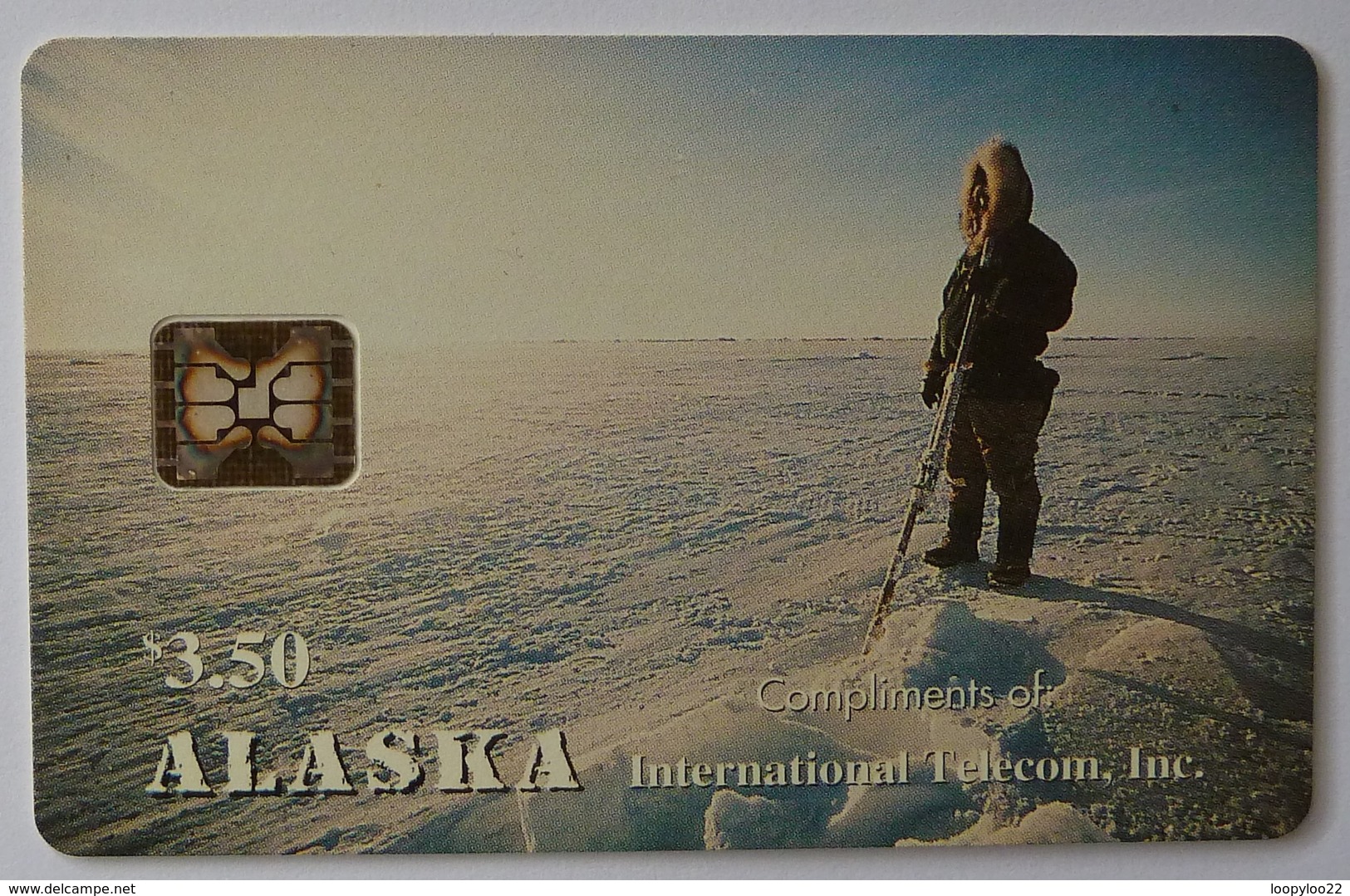 USA - ALASKA - ASK-07 - Eskimo Hunter - 3000ex - Chip - $3.50 - Mint - [2] Chip Cards