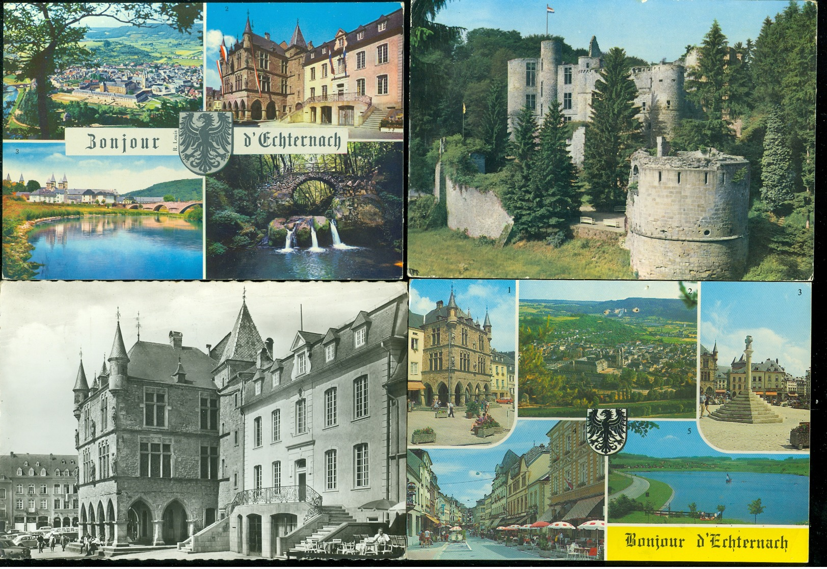 Lot de 60 cartes postales semi modernes Grand - Duché de Luxembourg      Lot van 60 postkaarten gr. form.Luxemburg