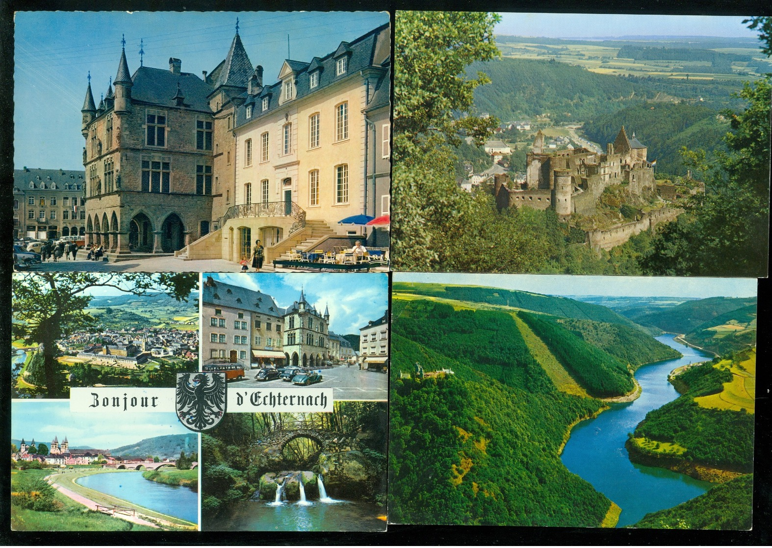 Lot de 60 cartes postales semi modernes Grand - Duché de Luxembourg      Lot van 60 postkaarten gr. form.Luxemburg