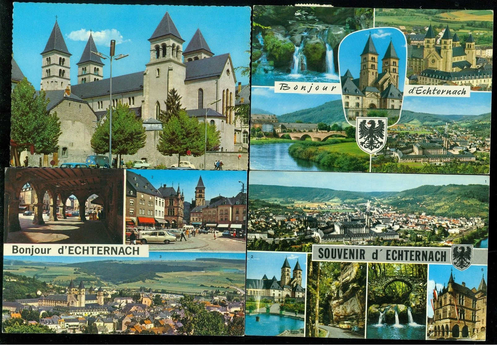 Lot de 60 cartes postales semi modernes Grand - Duché de Luxembourg      Lot van 60 postkaarten gr. form.Luxemburg