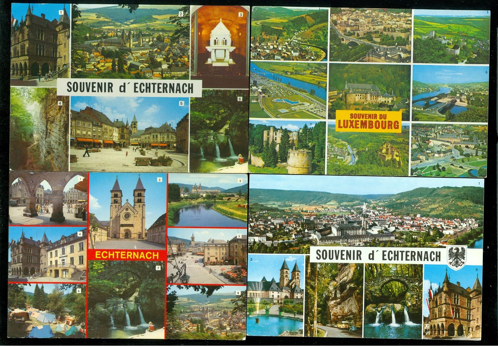 Lot de 60 cartes postales semi modernes Grand - Duché de Luxembourg      Lot van 60 postkaarten gr. form.Luxemburg