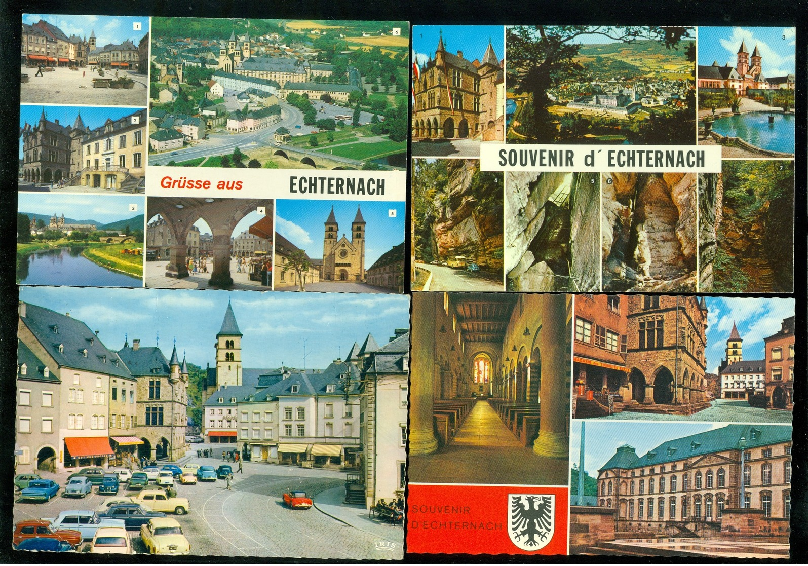 Lot de 60 cartes postales semi modernes Grand - Duché de Luxembourg      Lot van 60 postkaarten gr. form.Luxemburg