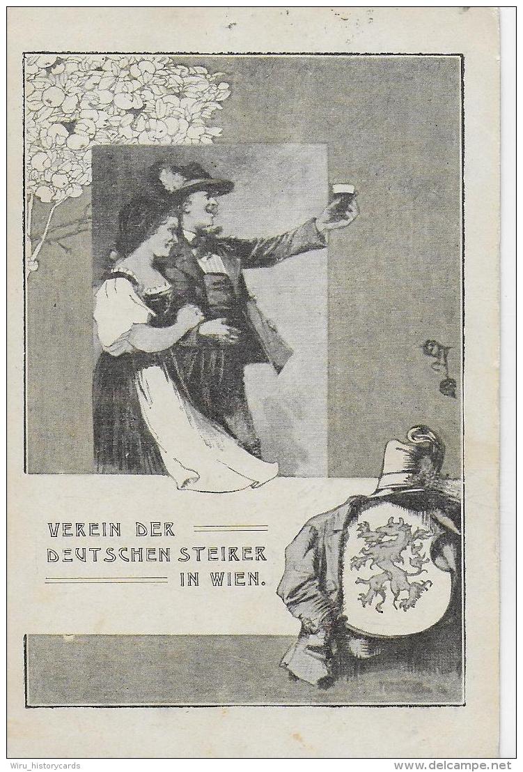 AK 0006  Verein Der Deutschen Steirer In Wien - K.k. Österreich Um 1911 - Trachten