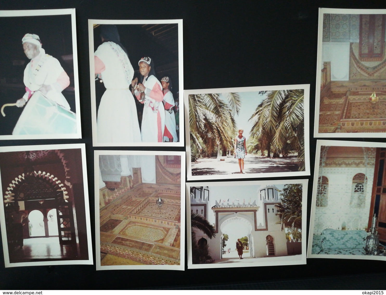 MAROC MALABATA LOT 21 PHOTOS  COULEURS BORDS BLANCS VACANCES COUPLE EN 1969