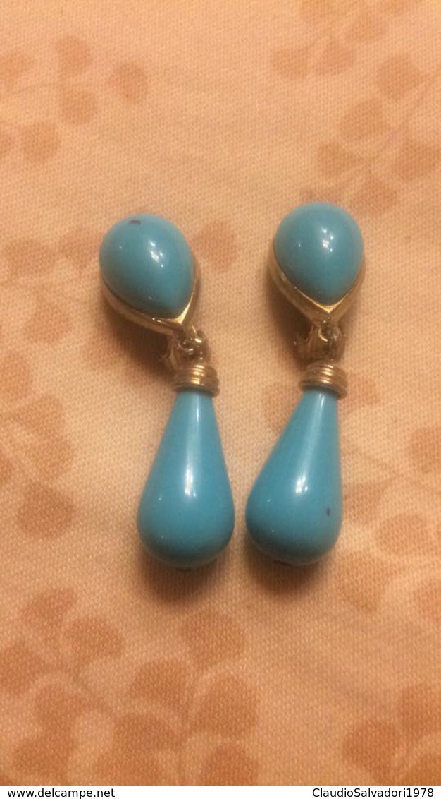 Fantastica Coppia Di Orecchini A Clip Vintage Leggermente Usati - Boucles D'oreilles