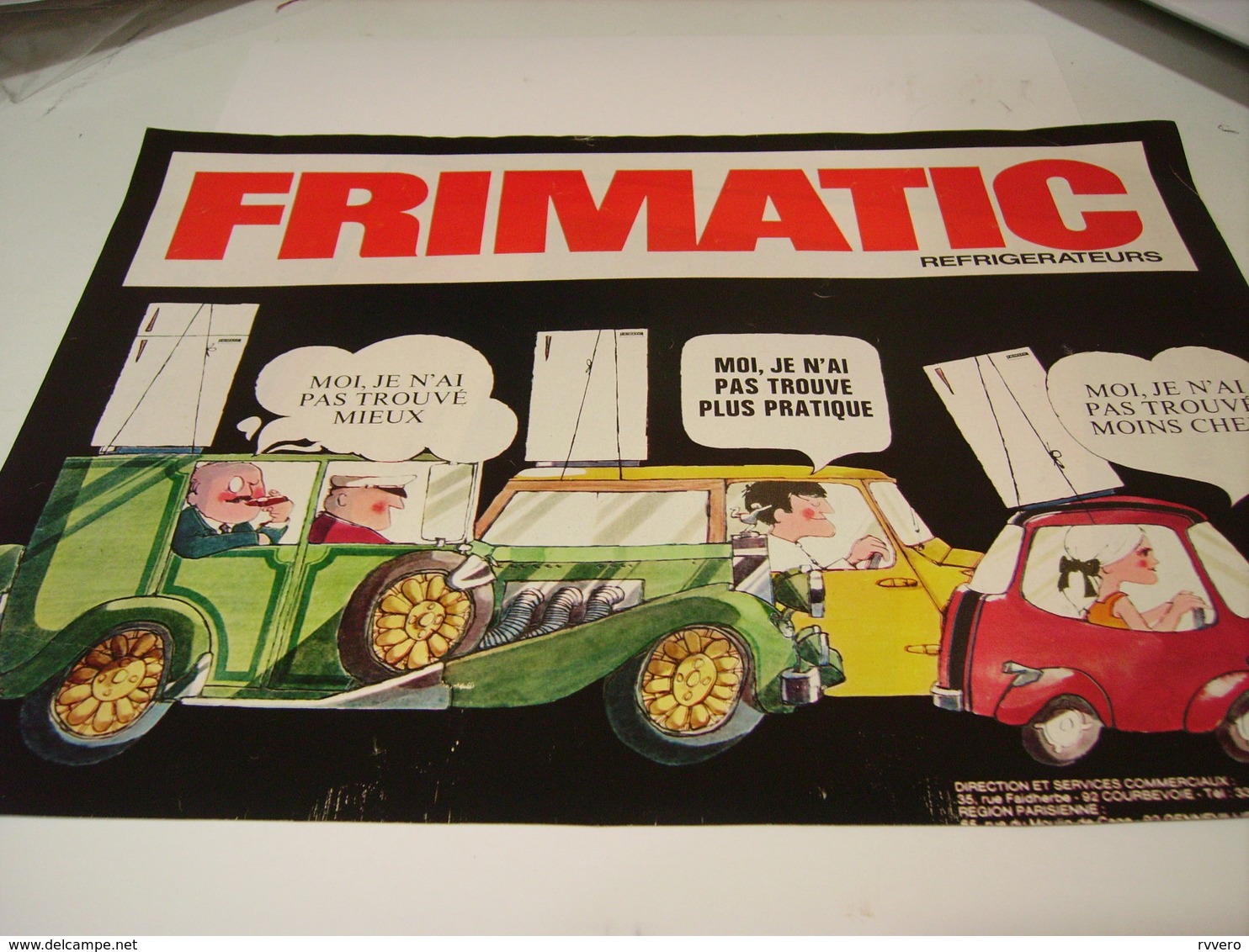 ANCIENNE PUBLICITE REFRIGERATEUR FRIMATIC 1967 - Other & Unclassified