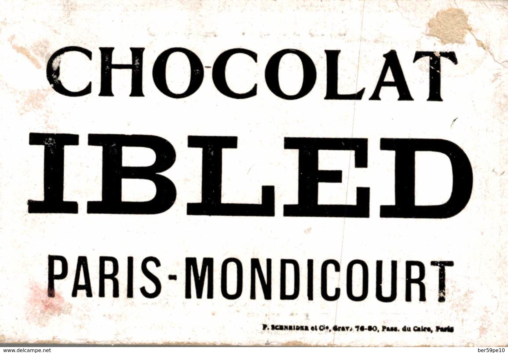 CHROMO   CHOCOLAT IBLED PARIS-MONDICOURT  LE BAPTEME MUSEE DU LUXEMBOURG PAR E. RENARD - Ibled