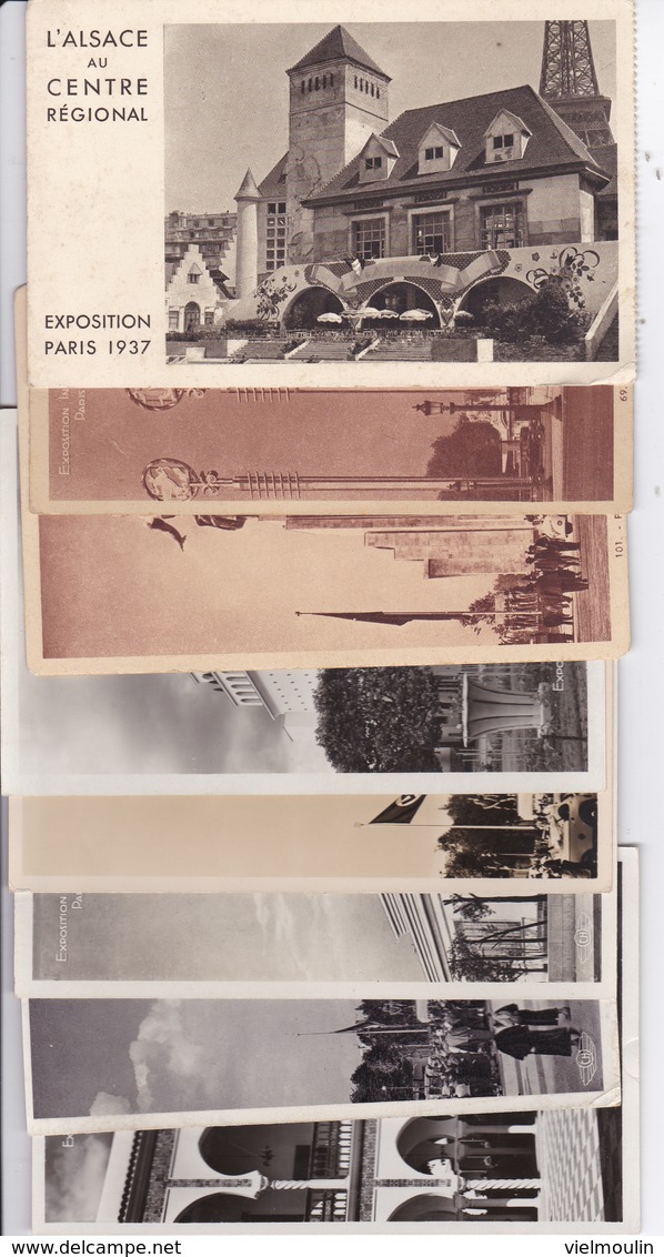 PARIS EXPOSITION UNIVERSELLE DE 1937 LOT DE 8 BELLES CARTES RARE !! - Exhibitions