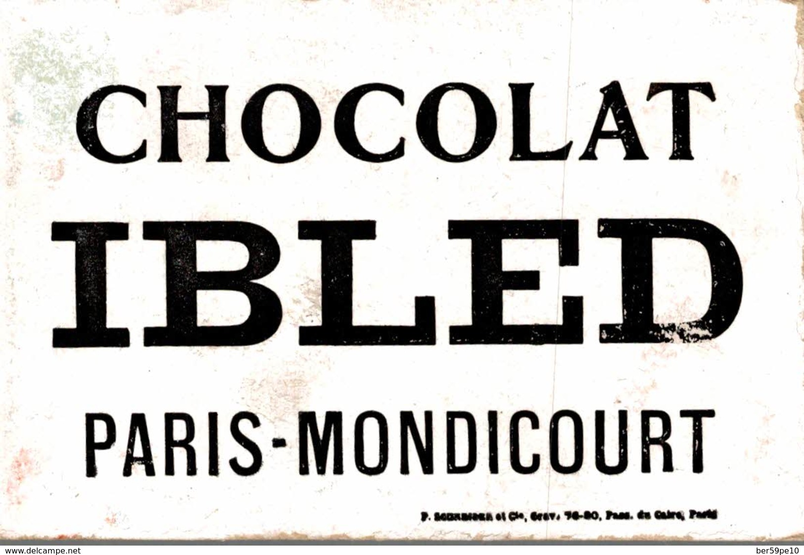 CHROMO  CHOCOLAT IBLED PARIS-MONDICOURT  LA TOUSSAINT  MUSEE DU LUXEMBOURG PAR E. FRIANT - Ibled