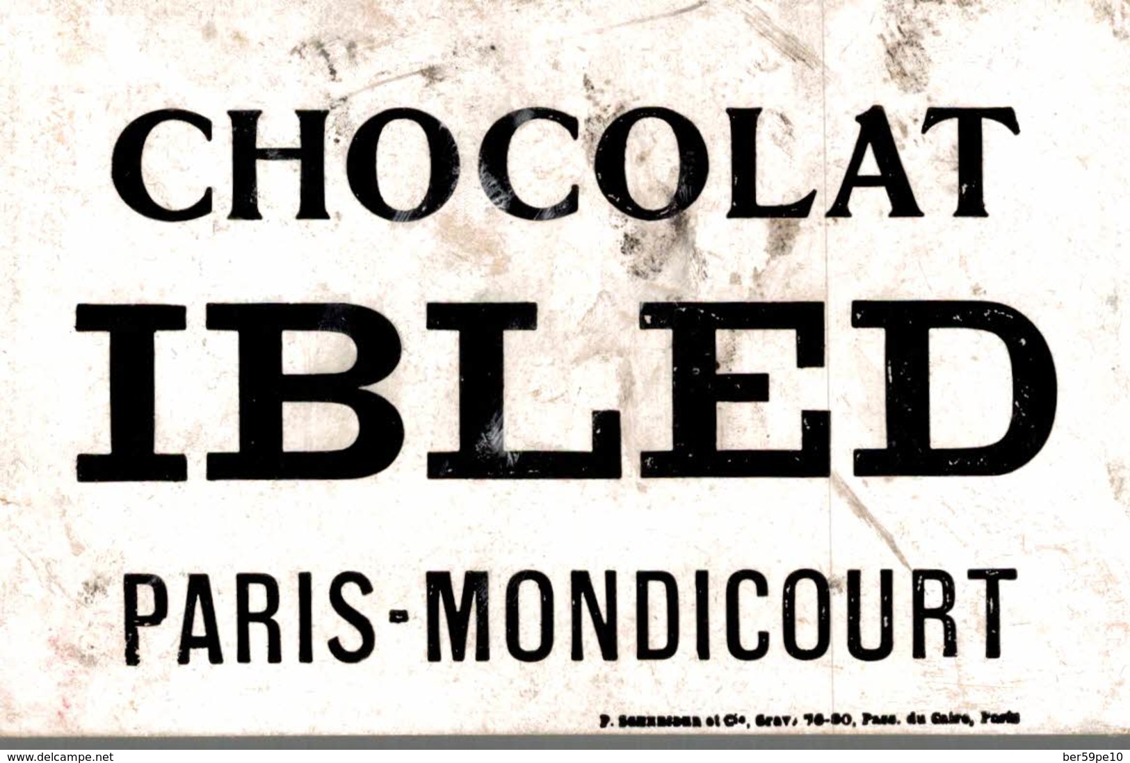 CHROMO  CHOCOLAT IBLED PARIS-MONDICOURT  LA TOUSSAINT  MUSEE DU LUXEMBOURG PAR E. FRIANT - Ibled