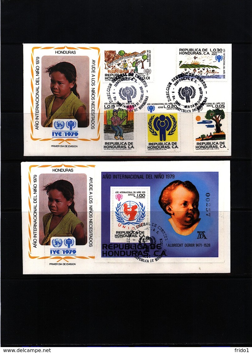 Honduras 1979 Year Of The Children Interesting FDCs - Honduras