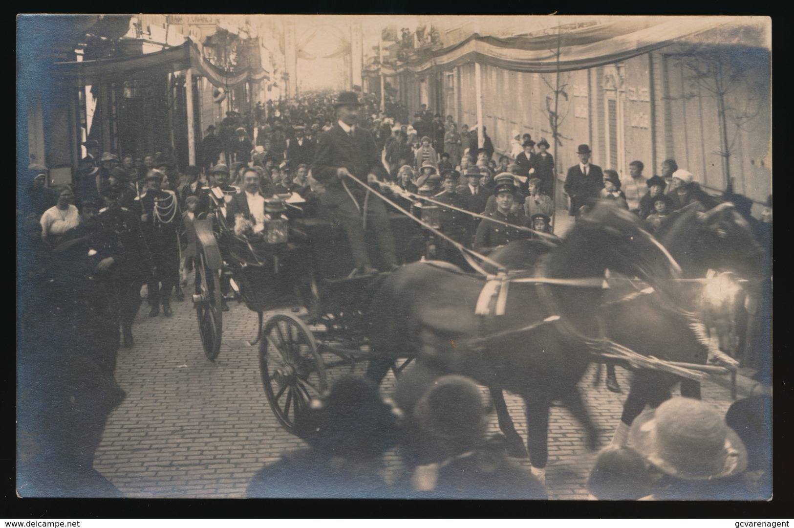 BLANKENBERGE  - FOTOKAART  - OPTOCHT ( INHULDIGING BURGEMEESTER ??? ) - Blankenberge