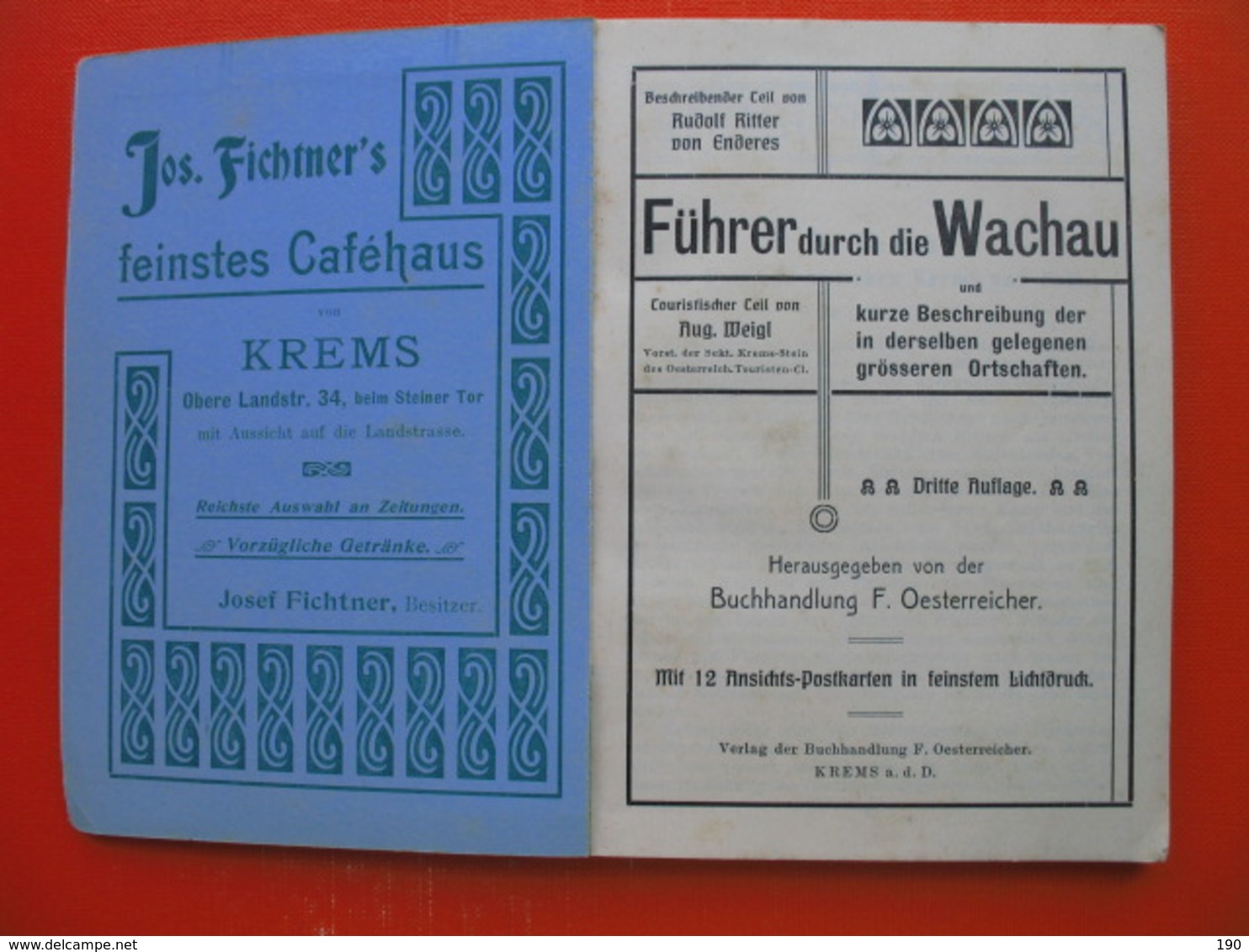 Original Old 12 Postcards+guide(book).Fuhrer Durch Die Wachau Mit 12 Ansichts-Postkarten In Feinstem Lichtdruck - Wachau