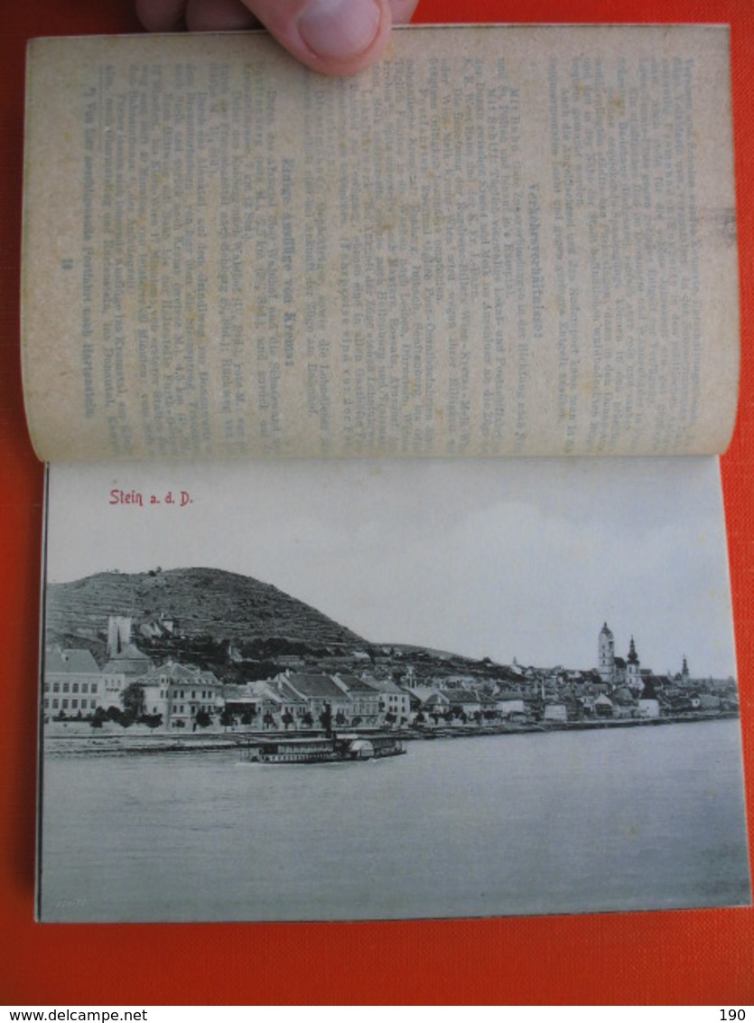 Original old 12 postcards+guide(book).Fuhrer durch die Wachau Mit 12 Ansichts-Postkarten in feinstem Lichtdruck