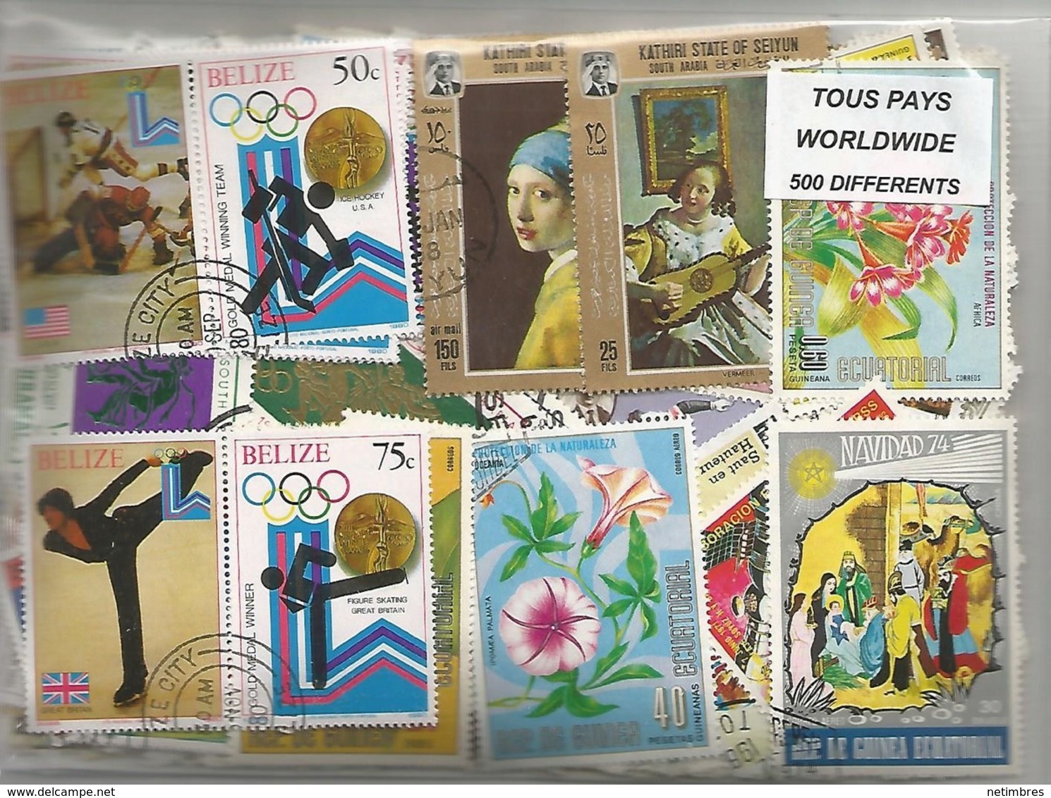 Lot 500 Timbres Du Monde - Vrac (max 999 Timbres)