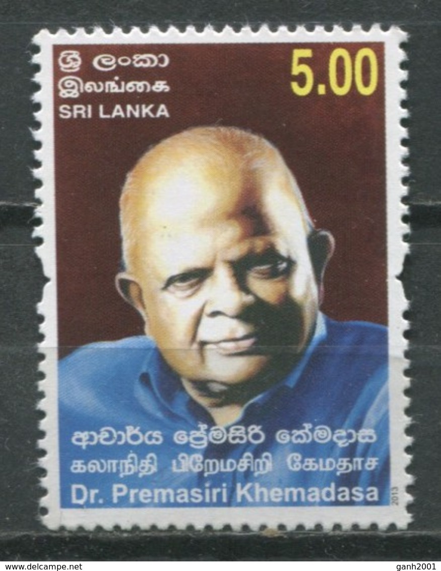 Sri Lanka 2013 / Dr. Premasiri Khemadasa MNH / Cu8815  2 - Sri Lanka (Ceylon) (1948-...)