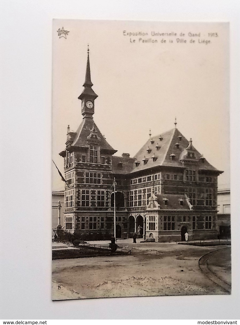 GENT- WERELDTENTOONSTELLING 1913 - Le Pavillon De La Ville De Liège  -  NO REPRO - Gent