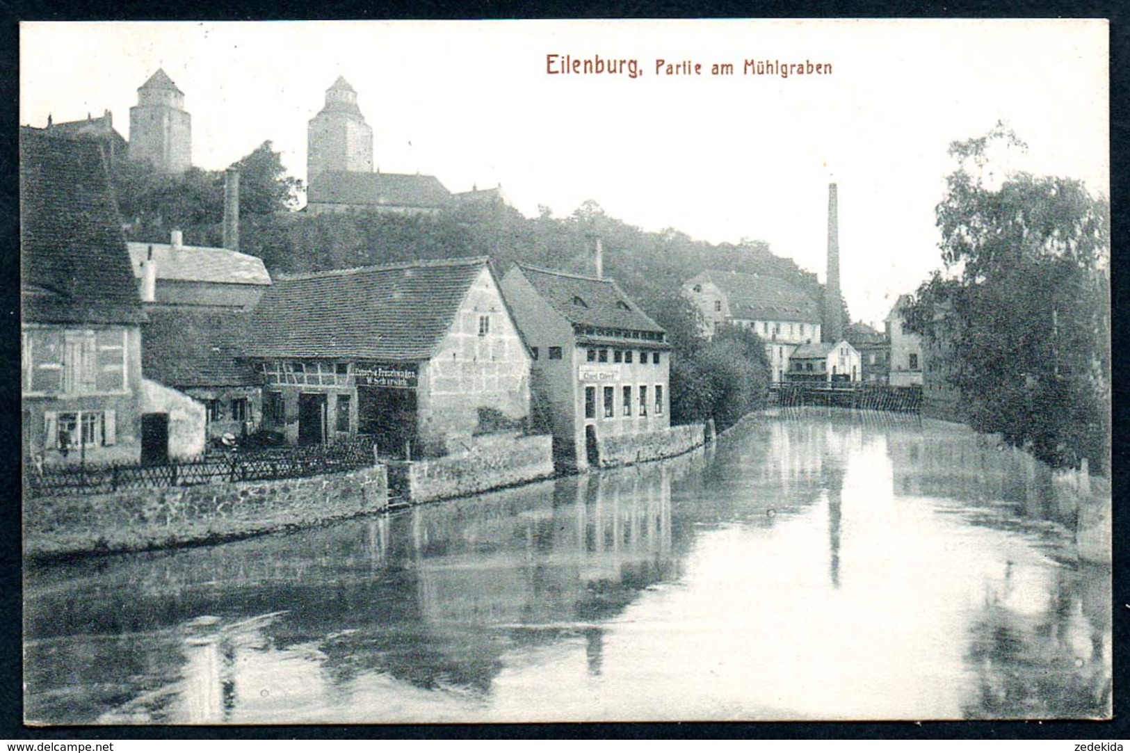 B5616 - Eilenburg - Partie Am Mühlgraben - Gel Stempel Lüptitz Grimma - Eilenburg