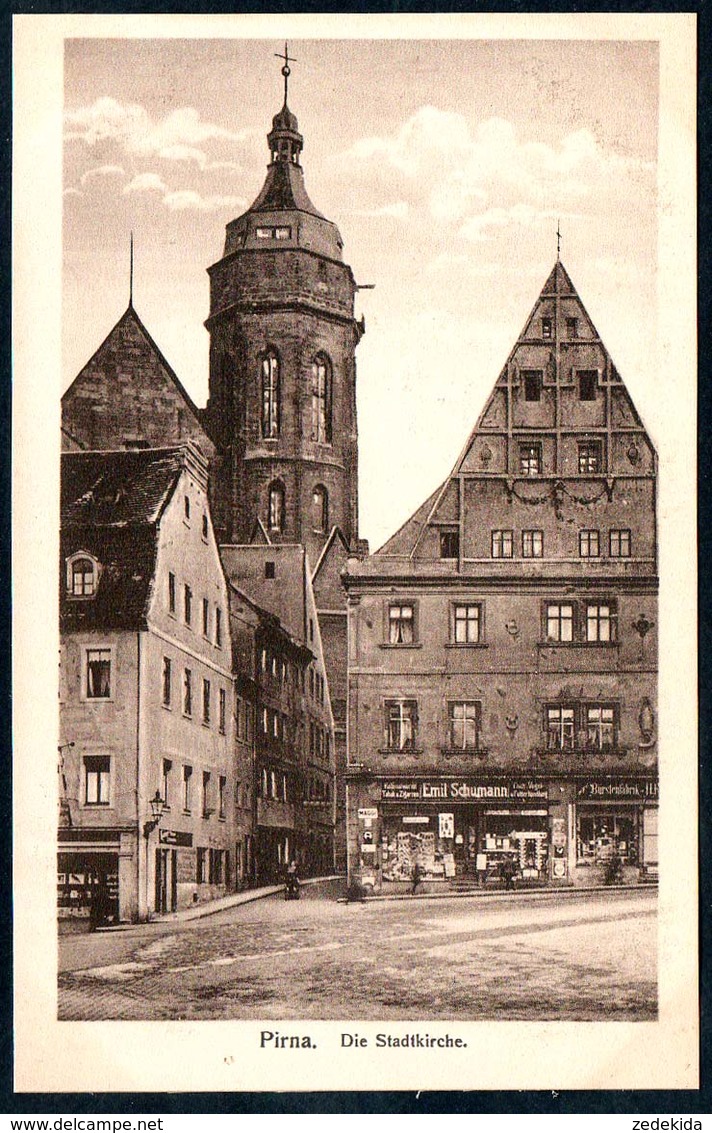 B5618 - Pirna - Kirche - Laden Krämerladen - Pirna