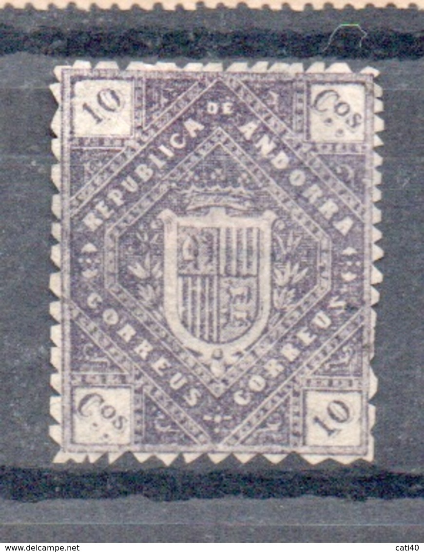 REPUBBLICA DE ANDORRA 10 C. - Voorlopers