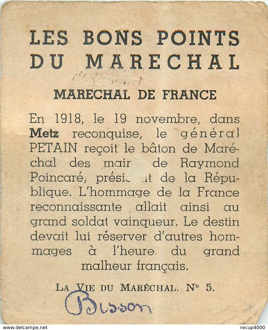 MILITARIA Les Bons Points Du Maréchal Serie La Vie Du Maréchal Lot De 3   6scans - 1939-45