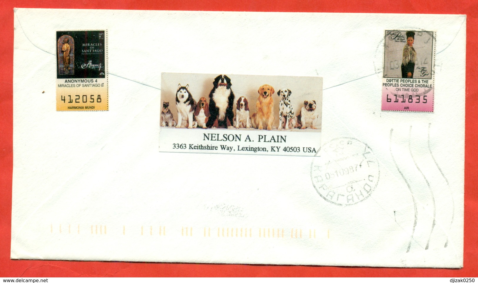 United States 1998. AIDS, Ballet, Architectura.The Envelope Actually Passed The Mail. Airmail. - Covers & Documents