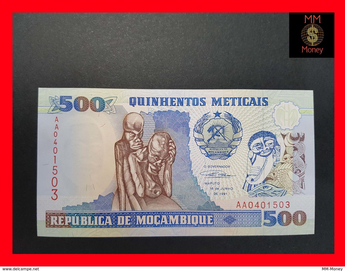 Mozambique  500 Meticais 1991 P. 134 UNC - Mozambique