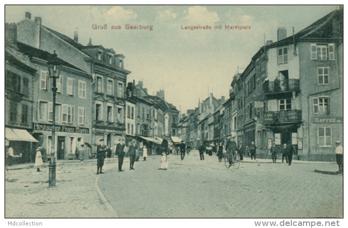 57 SARREBOURG  / Langestrasse Mit Marktplatz / - Sarrebourg