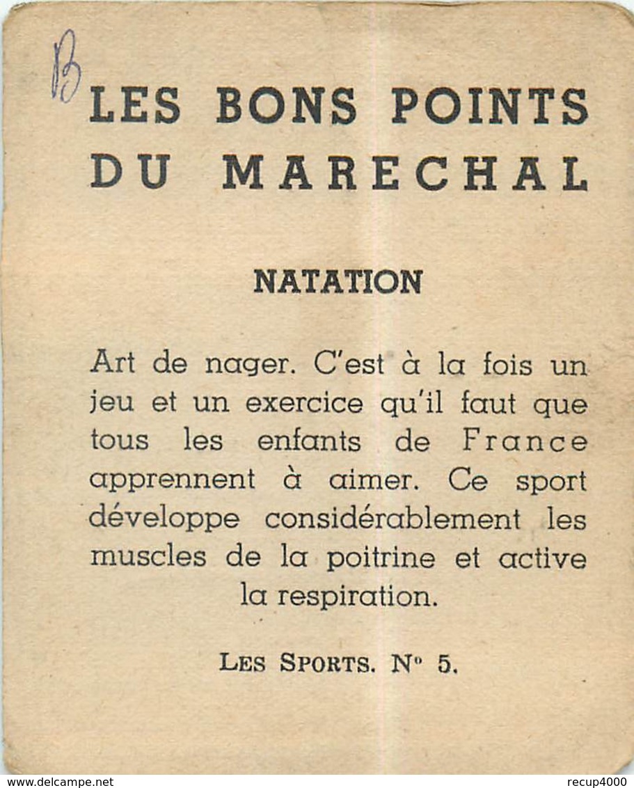 MILITARIA les bons points du maréchal série le sport   lot de 5 10scans