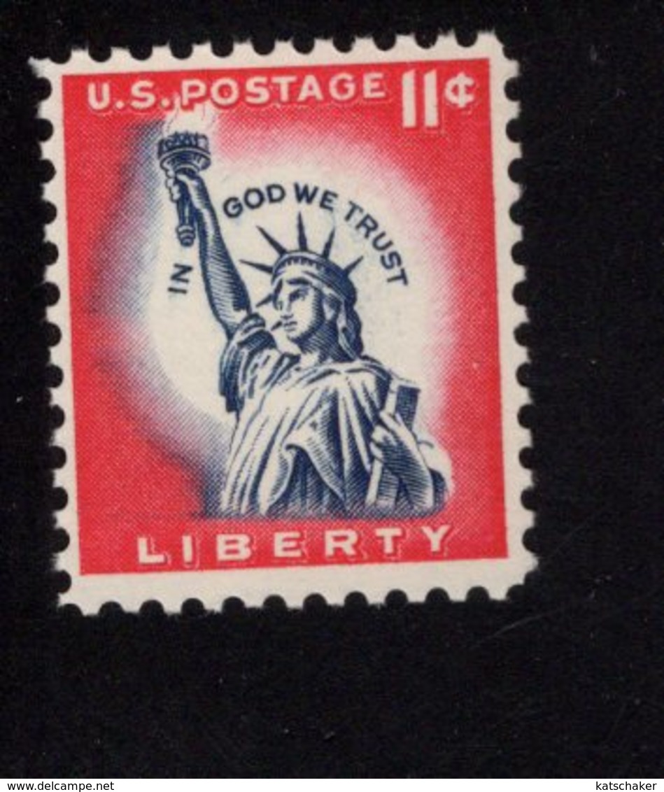 618610309  USA 1961 ** MNH SCOTT 1044A STATUE OF LIBERTY - Unused Stamps