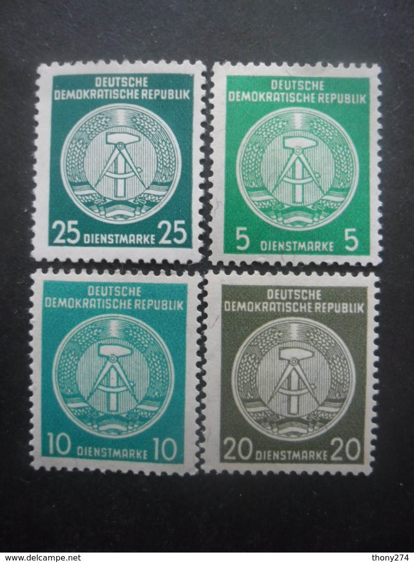 ALLEMAGNE DDR Service 4 Timbres Différents Neuf ** - Collections (without Album)