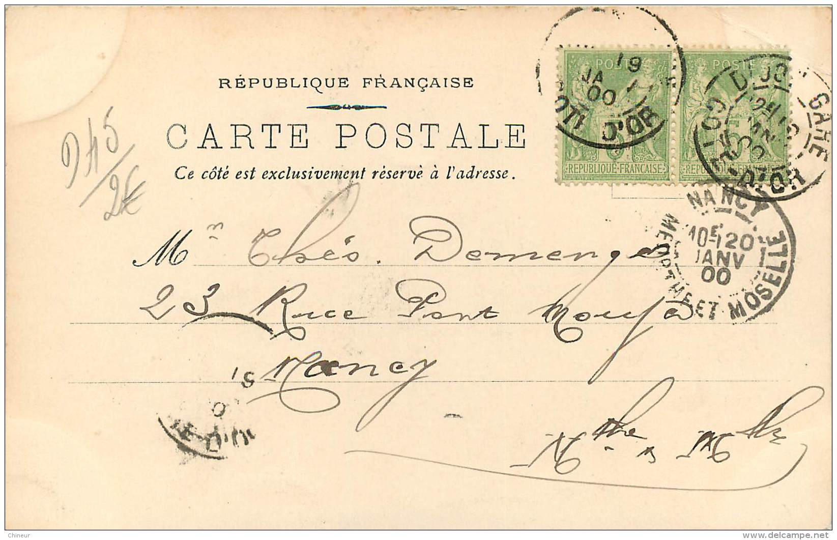 CARTE PRECURSEUR TIMBREE TYPE SAGE 1900 VUES PRINCIPALES DU RESEAU P.L.M MONTARGIS N°11 - Montargis