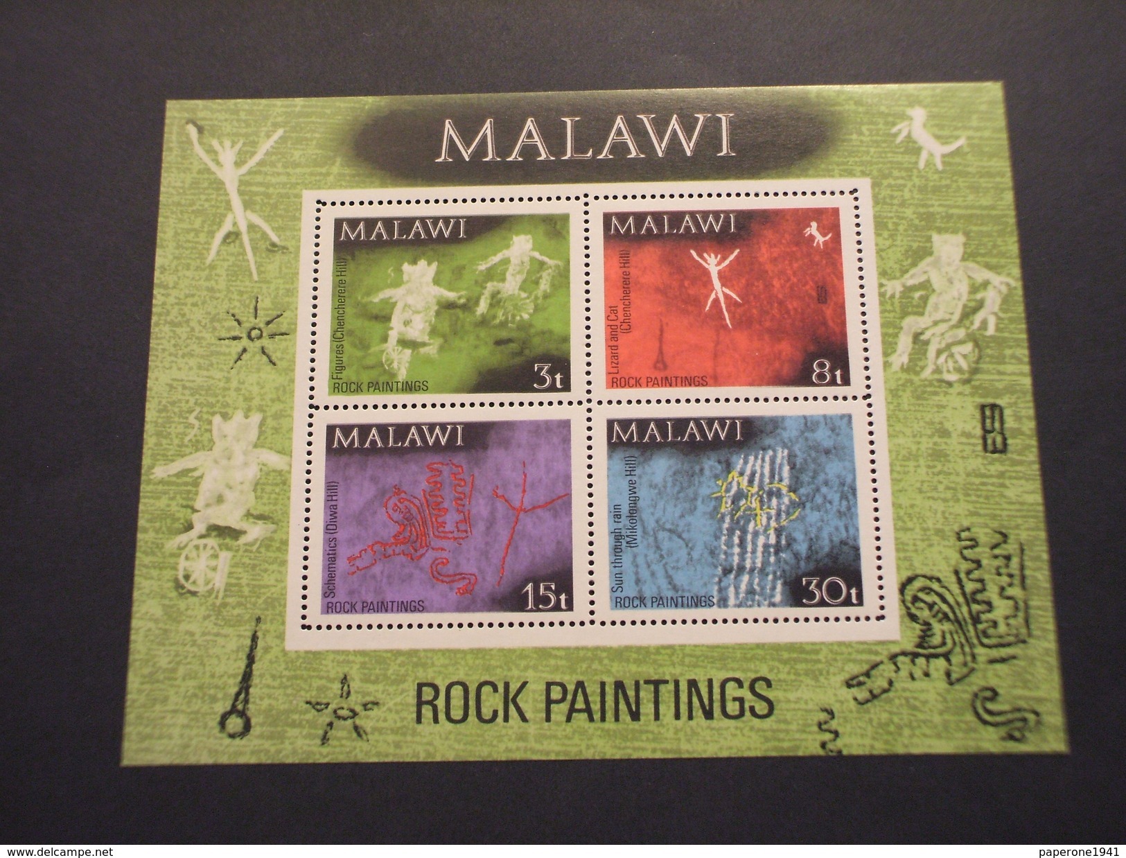 MALAWI - BF 1972 PITTURE RUPESTI - NUOVI(++) - Malawi (1964-...)