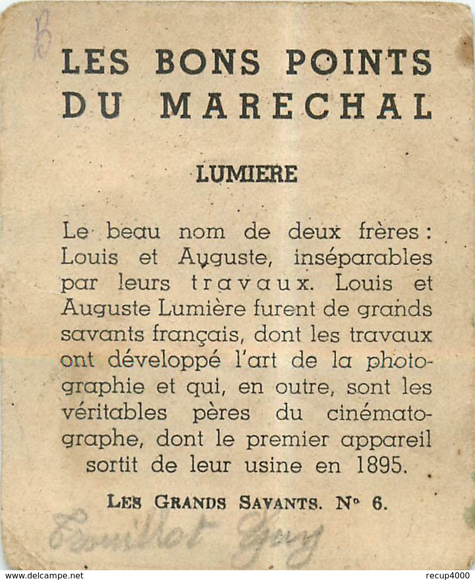 MILITARIA les bons points du maréchal série les grands savants    lot de 6   12scans