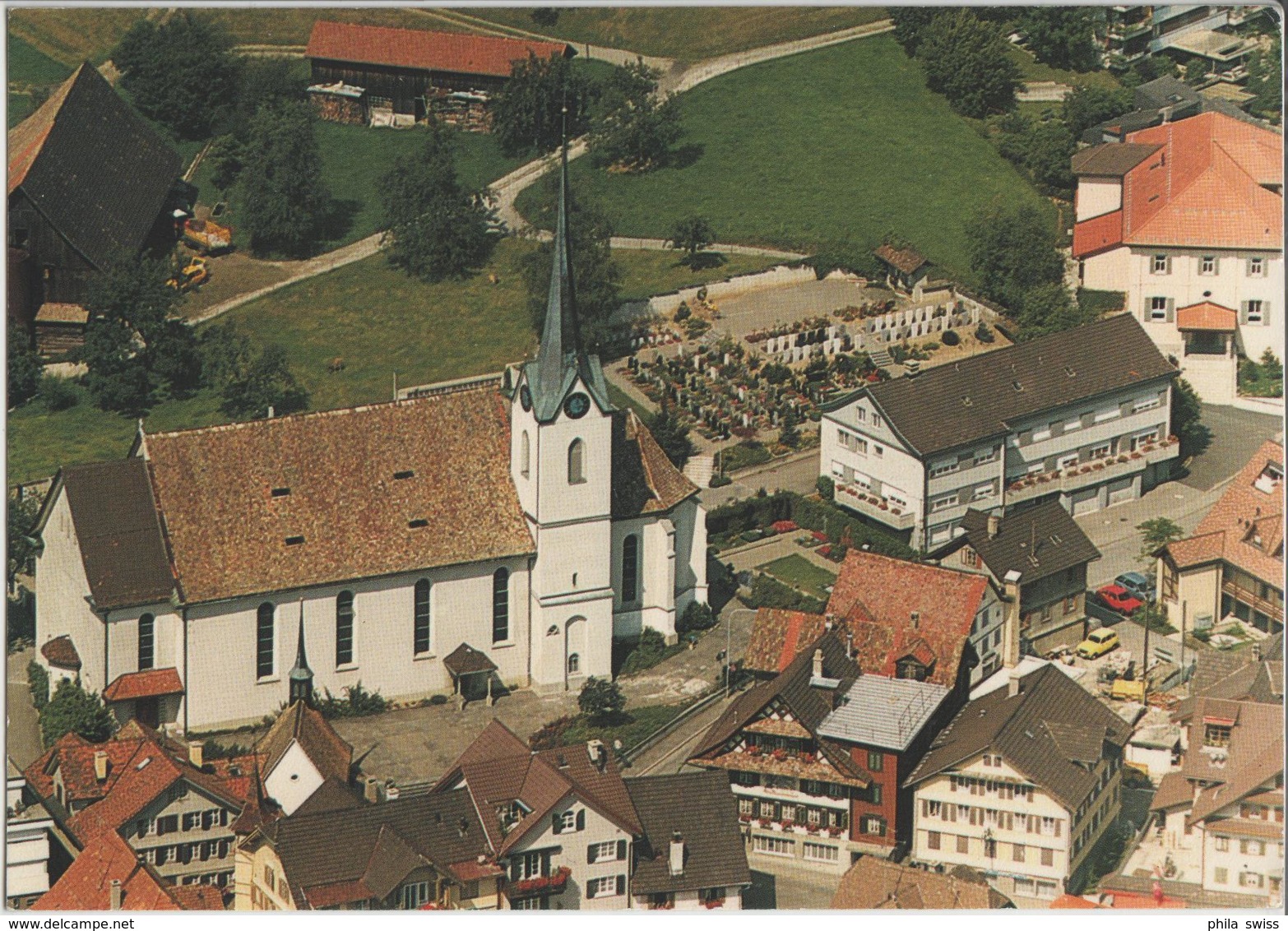 Meinzingen - Pfarrkirche St. Johannes - Flugaufnahme - Sonstige & Ohne Zuordnung