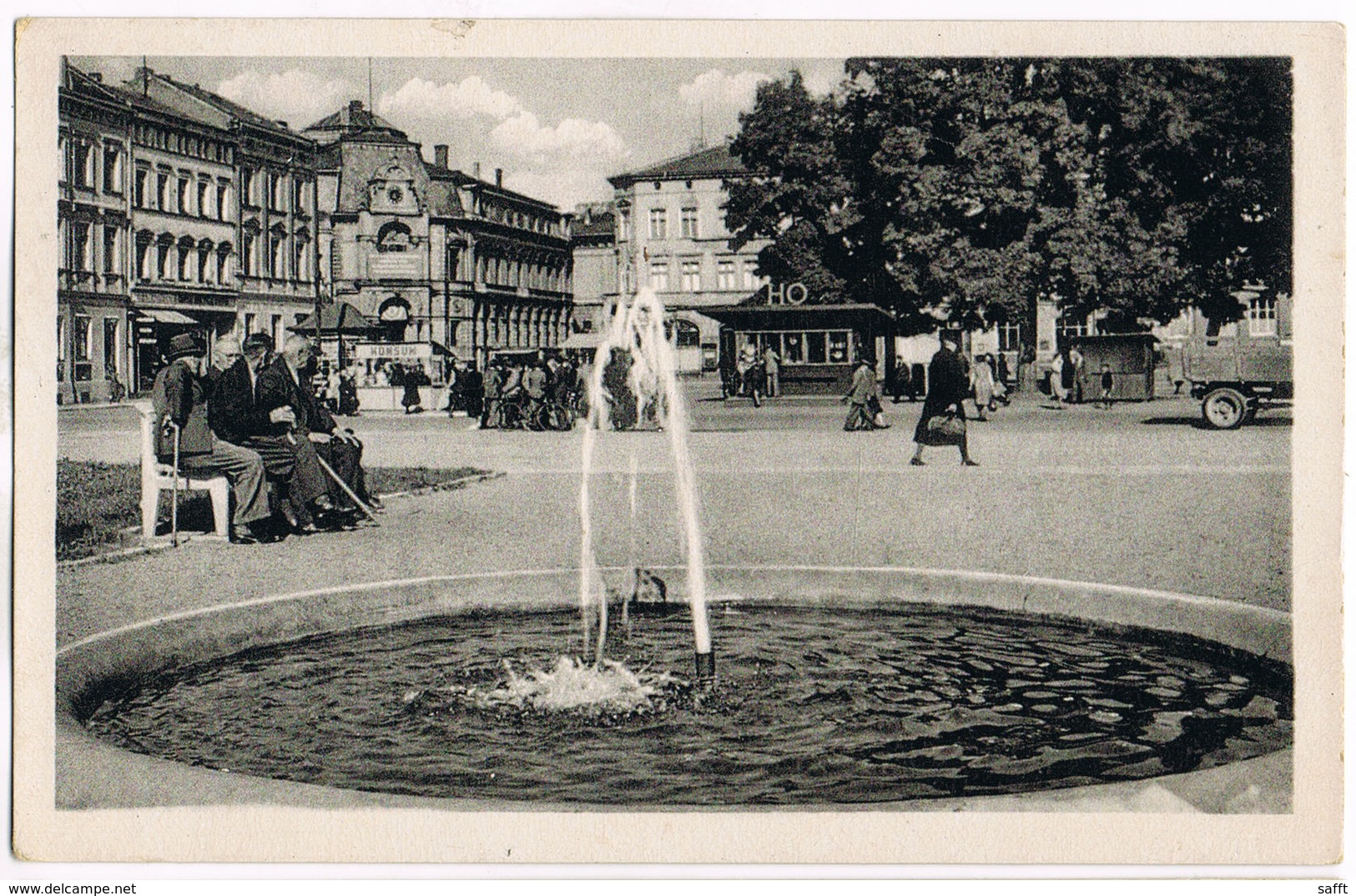 AK Meiningen, Partie Am Markt 1953 - Meiningen