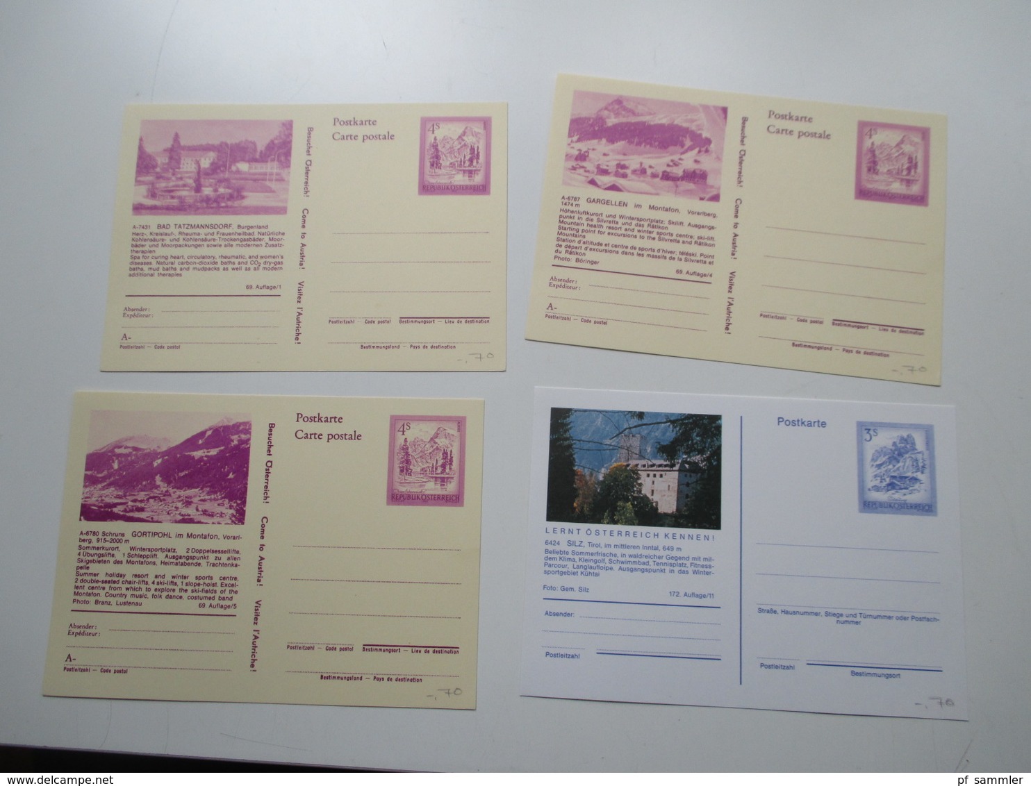 Österreich Posten GA Karten / Umschläge ca. 1900  - 2008 insgesamt 160 Stück ungebraucht / gelaufen. etwas Nominale!