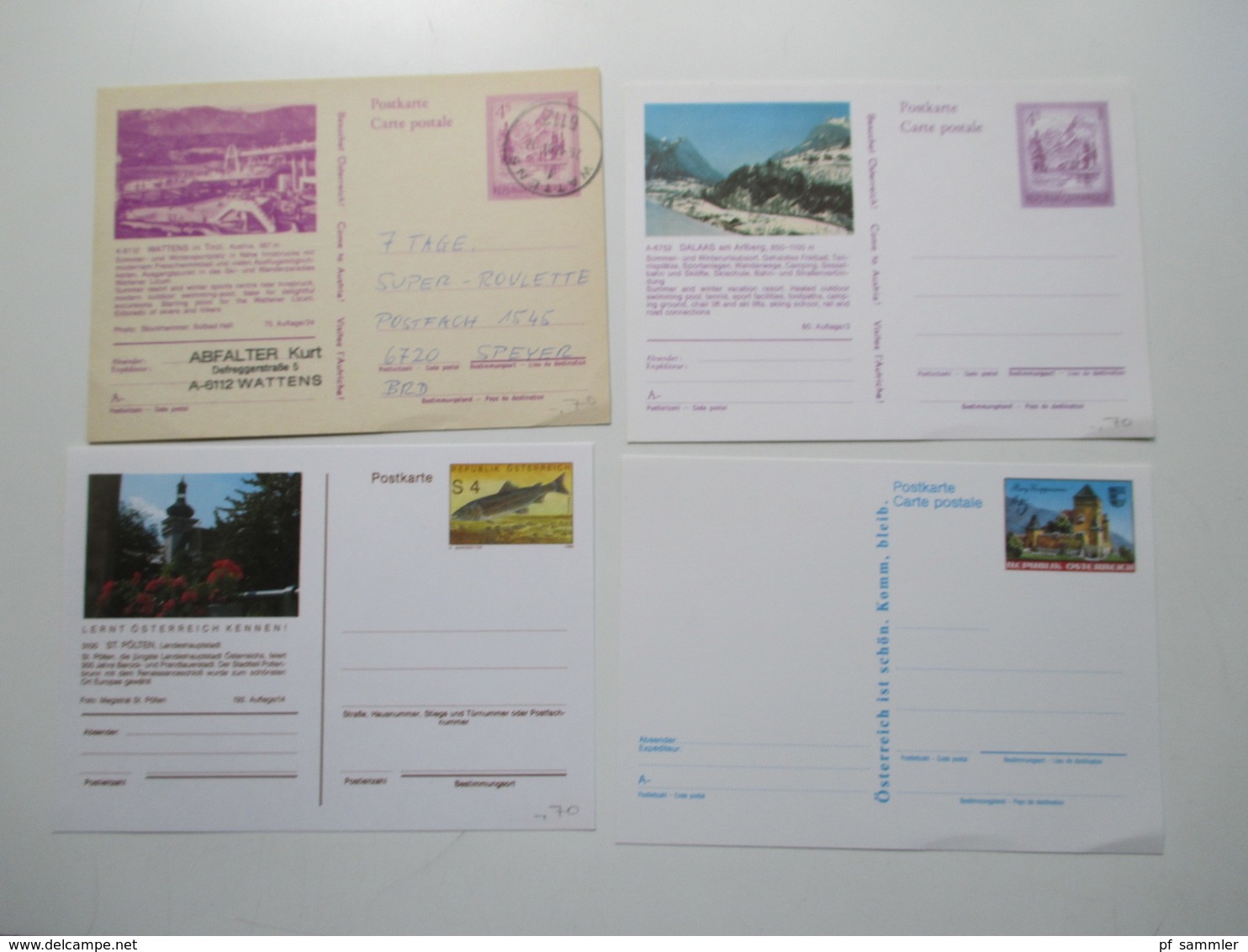 Österreich Posten GA Karten / Umschläge ca. 1900  - 2008 insgesamt 160 Stück ungebraucht / gelaufen. etwas Nominale!