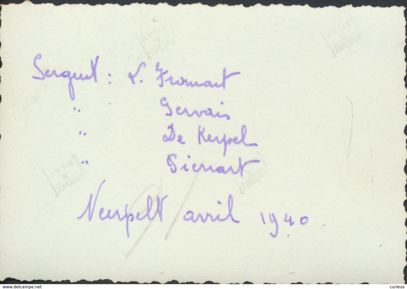 NEERPELT * BOURG-LEOPOLD * APRIL 1940 * VLAAMS HUIS * SOLDATEN * VOOR 2DE W.O. * 5 FOTO'S * MET NAMEN * 9 X 6 CM - Lieux